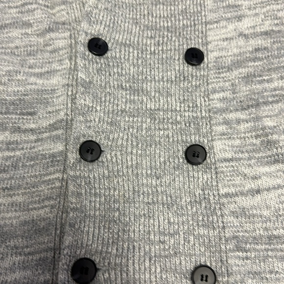 H&M Mens Collared Knit Buttons Preppy Gray Cardigan Sweater Small Wool Blend - Picture 3 of 9